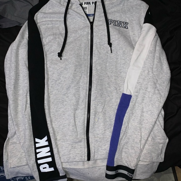 VS pink zip up sweater - Picture 1 of 2